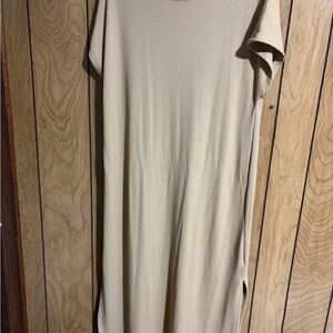 Time and Tru Tan Midi Dress